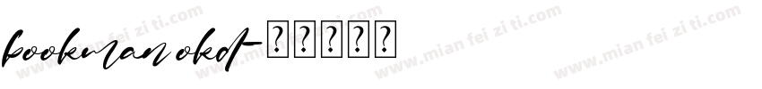bookman okd字体转换